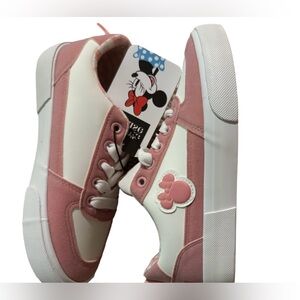 Powder Pink- Girls Minnie Mouse Toddler Sneakers, tennis, kids shoes- SZ- 2